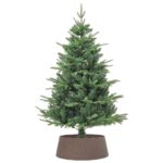 vidaXL Vianočná sukňa na stromček hnedá Ø65x23 cm plastová – Obrázok 4
