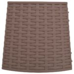 vidaXL Vianočná sukňa na stromček hnedá Ø65x23 cm plastová – Obrázok 5