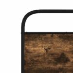 vidaXL Náhradné čelo postele, dymový dub, 100 cm, oceľ a umelé drevo – Obrázok 6