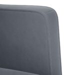 vidaXL Rozkladacia pohovka s podrúčkami, tmavosivá, 53 cm, zamatová – Obrázok 6