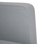 vidaXL Dvojpohovka svetlosivá 111 cm látková – Obrázok 6