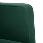 vidaXL Dvojpohovka tmavozelená 111 cm zamatová – Obrázok 6