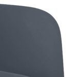vidaXL Rozkladacia pohovka s podrúčkami, tmavosivá, 54 cm, zamatová – Obrázok 6