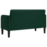 vidaXL Dvojpohovka tmavozelená 109 cm zamatová – Obrázok 5