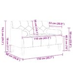 vidaXL Dvojpohovka s vankúšmi, svetlosivá, 110 cm, zamat – Obrázok 8