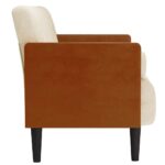 vidaXL Dvojpohovka s vankúšmi 110 cm, ľanová – Obrázok 4