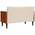 vidaXL Dvojpohovka s vankúšmi 110 cm, ľanová – Obrázok 5