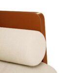 vidaXL Dvojpohovka s vankúšmi 110 cm, ľanová – Obrázok 6