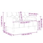 vidaXL Dvojpohovka s vankúšmi 110 cm, ľanová – Obrázok 8