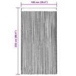 vidaXL Závesy zo šnúrok 2 ks zlaté 100x250 cm – Obrázok 10