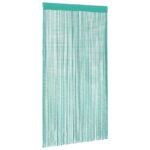 vidaXL Šnúrkové závesy 2 ks tyrkysové 100x250 cm – Obrázok 3