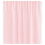 vidaXL Voálové závesy so slučkami, 2 ks, svetloružové, 140x140 cm – Obrázok 4