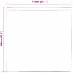 vidaXL Voálové závesy so slučkami, 2 ks, svetloružové, 140x140 cm – Obrázok 8
