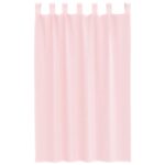 vidaXL Voálové závesy so slučkami, 2 ks, svetloružové, 140x175 cm – Obrázok 4