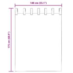 vidaXL Voálové závesy so slučkami, 2 ks, svetloružové, 140x175 cm – Obrázok 8