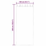 vidaXL Voálové závesy so slučkami, 2 ks, svetloružové, 140x260 cm – Obrázok 8
