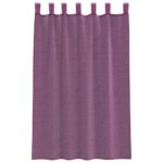 vidaXL Voálové závesy so slučkami, 2 ks, fialové, 140x175 cm – Obrázok 4