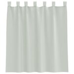 vidaXL Voálové závesy so slučkami, 2 ks, svetlosivé, 140x140 cm – Obrázok 4