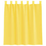 vidaXL Voálové závesy so slučkami, 2 ks, žlté, 140x140 cm – Obrázok 4