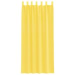 vidaXL Voálové závesy so slučkami, 2 ks, žlté, 140x225 cm – Obrázok 4