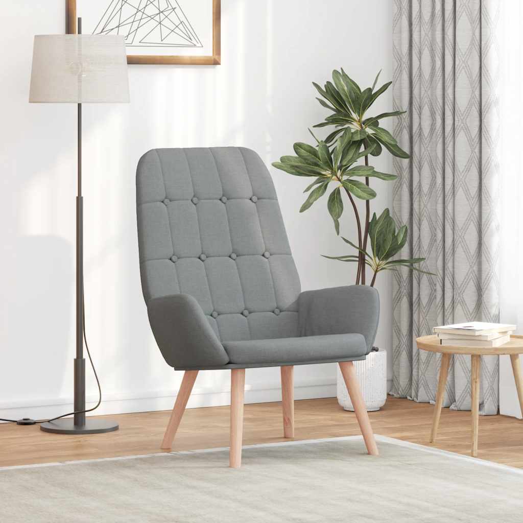 4102643_1.jpg vidaXL Relaxačné kreslo svetlosivé látkové – Obrázok 1
