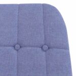 vidaXL Relaxačné kreslo rifle modré látkové – Obrázok 6