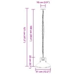 vidaXL Závesná lampa E27 čierna Ø 31 cm železná – Obrázok 11