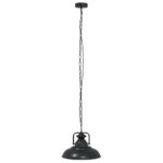 vidaXL Závesná lampa E27 čierna Ø 31 cm železná – Obrázok 2