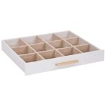 vidaXL Šperkovnica 3-vrstvová biela 23x20,5x14 cm – Obrázok 10