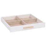 vidaXL Šperkovnica 3-vrstvová biela 23x20,5x14 cm – Obrázok 11