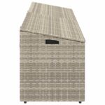 vidaXL Záhradný úložný box svetlosivý 220x50x58 cm polyratan – Obrázok 5