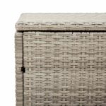 vidaXL Záhradný úložný box svetlosivý 220x50x58 cm polyratan – Obrázok 8