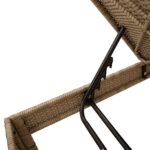 vidaXL Záhradné ležadlo s vankúšom béžové 55x200x44 cm polyratan – Obrázok 9