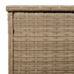 vidaXL Záhradná krabica na vankúše béžová 100x55x55,5 cm polyratan – Obrázok 9