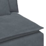 vidaXL Modulová stredová pohovka s vankúšmi, tmavosivá 100 cm – Obrázok 6