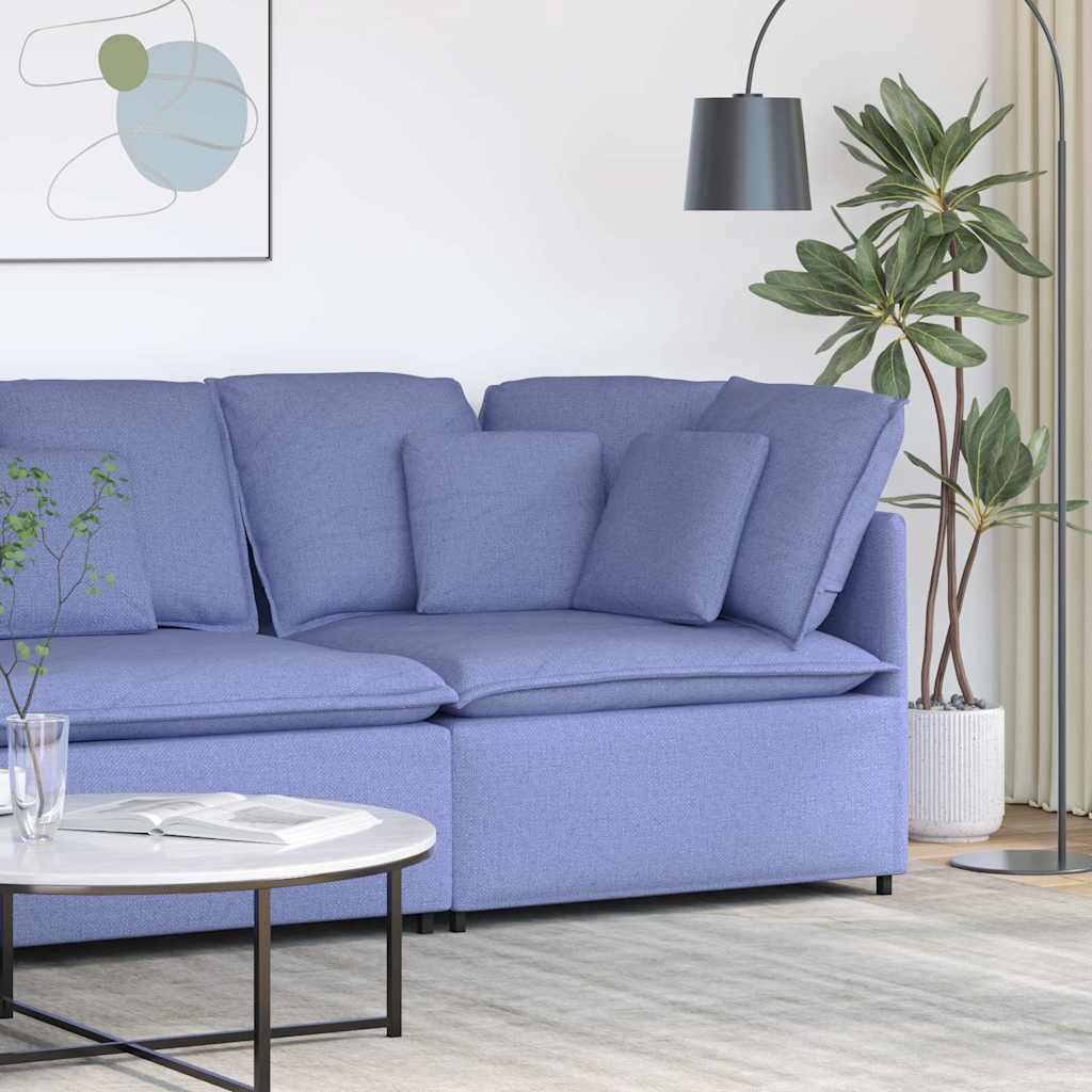 4104457_1.jpg vidaXL Modulárna rohová pohovka s vankúšmi, džínsovo modrá 100 cm – Obrázok 1