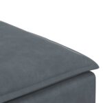 vidaXL Modulárna pohovka s podnožkou, tmavosivá 100x100x48 cm – Obrázok 6