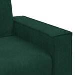 vidaXL 2-miestna pohovka, tmavozelená 180x78x84 cm, zamat – Obrázok 7