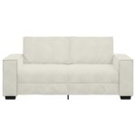 vidaXL 2-miestna pohovka krémová 180x78x84 cm zamatová – Obrázok 4