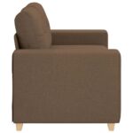 vidaXL Dvojpohovka hnedá 160x77x82 cm látková – Obrázok 5