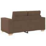 vidaXL Dvojpohovka hnedá 160x77x82 cm látková – Obrázok 6