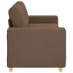 vidaXL Dvojpohovka hnedá 180x77x82 cm látková – Obrázok 5