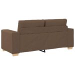 vidaXL Dvojpohovka hnedá 180x77x82 cm látková – Obrázok 6