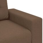 vidaXL Dvojpohovka hnedá 180x77x82 cm látková – Obrázok 7
