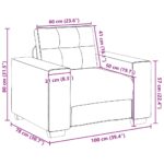 vidaXL Rozkladacia pohovka, čierna 100x78x80 cm, zamat – Obrázok 9