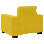 vidaXL Rozkladacia pohovka, kreslo, žltá 100x78x80 cm, zamat – Obrázok 6