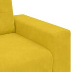 vidaXL Dvojpohovka žltá 180x77x82 cm zamatová – Obrázok 7