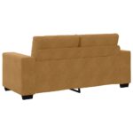 vidaXL Dvojpohovka hnedá 180x77x82 cm zamatová – Obrázok 6