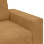 vidaXL Dvojpohovka hnedá 180x77x82 cm zamatová – Obrázok 7