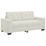 vidaXL Dvojpohovka krémová 180x77x82 cm zamatová – Obrázok 2